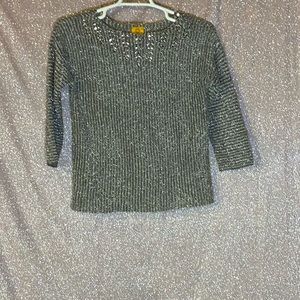 Silver Sparkle Sweater